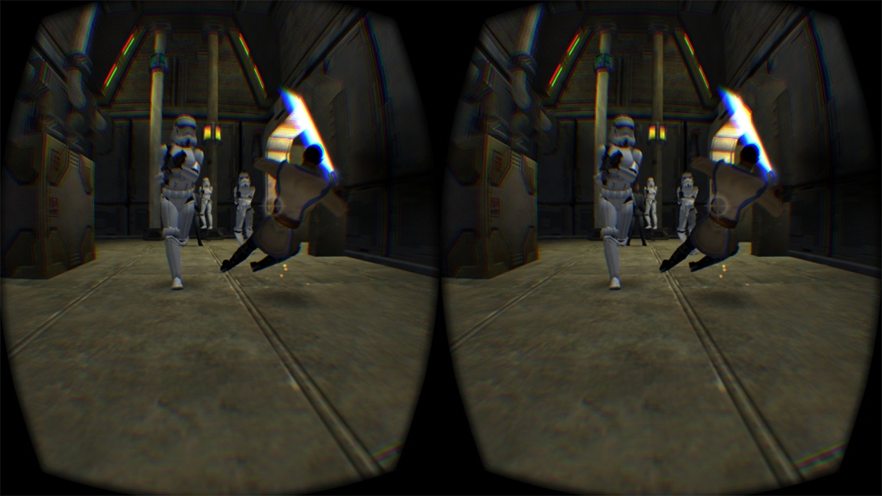 Jedi Academy running with OpenHMD